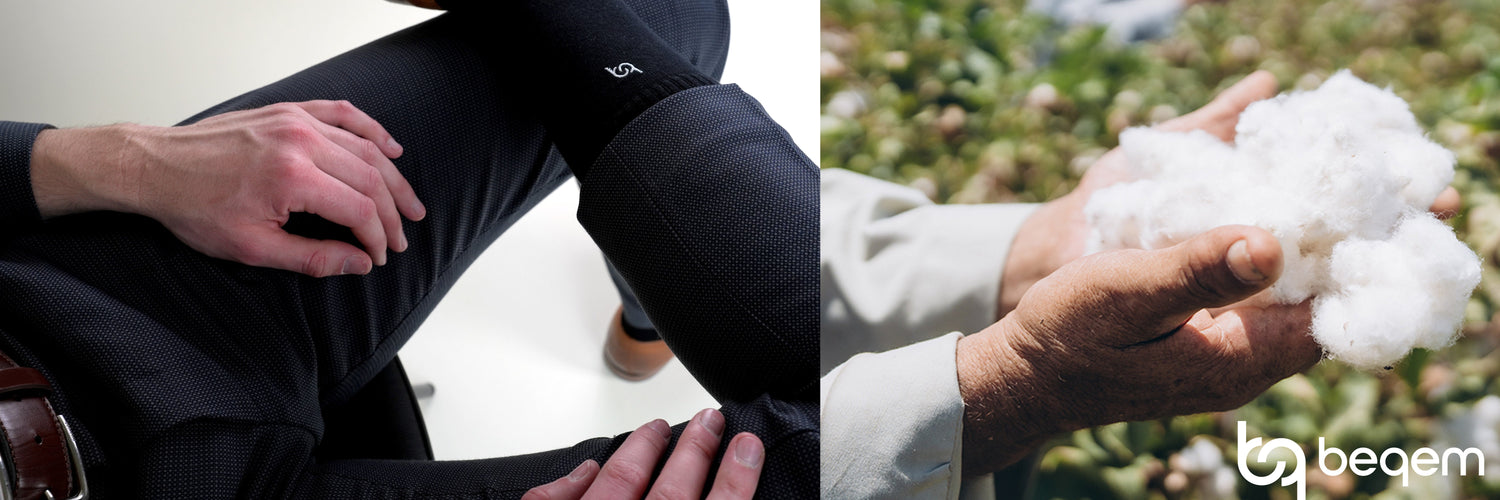 Elegante Herrensocken aus ägyptischer Baumwolle