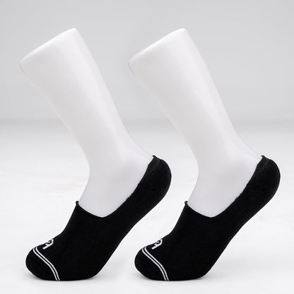 Beqem Füßling-Socken aus ägyptischer Baumwolle – schwarz, unsichtbar im Schuh, rutschfest, weich und atmungsaktiv für maximalen Komfort.