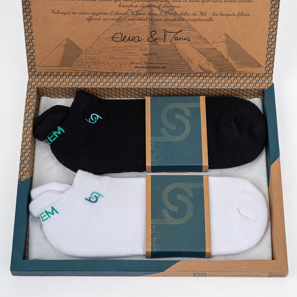 BSSES1SM0302001, BSSES1MM0302001, BSSES1LM0302001, Beqem Sneaker-Socken aus ägyptischer Baumwolle – atmungsaktiv, langlebig, mit hochwertiger Verarbeitung für optimalen Komfort.