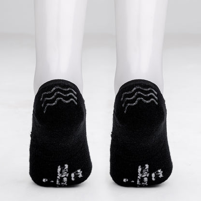 Beqem Füßling-Socken aus ägyptischer Baumwolle – schwarz, rutschfeste Ferse, ultraweich, langlebig und atmungsaktiv für maximalen Komfort.