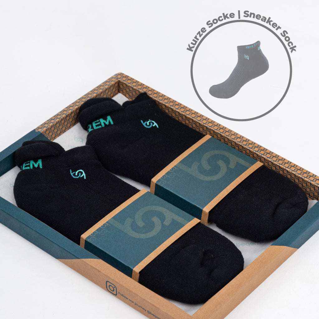 Beqem Sneaker-Socken aus ägyptischer Baumwolle – atmungsaktiv, langlebig, hohe Qualität für besten Tragekomfort.