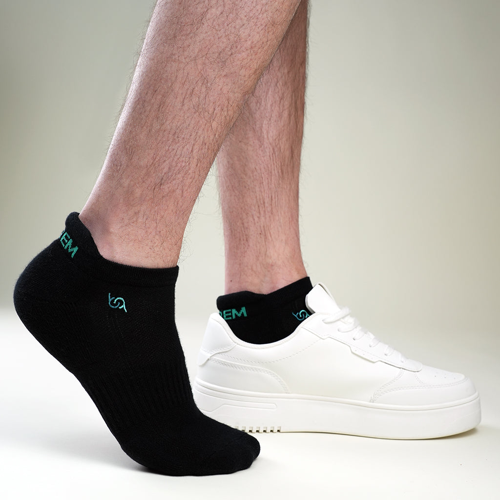 BSSES1SB0302001, BSSES1MB0302001, BSSES1LB0302001, Beqem Sneaker-Socken aus ägyptischer Baumwolle – atmungsaktiv, langlebig, mit hohem Tragekomfort und perfektem Sitz.