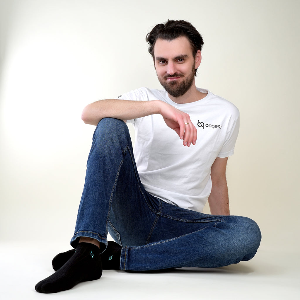 Beqem Sneaker-Socken in Schwarz aus ägyptischer Baumwolle – ultraweich, atmungsaktiv & langlebig. Perfekt für höchsten Komfort.