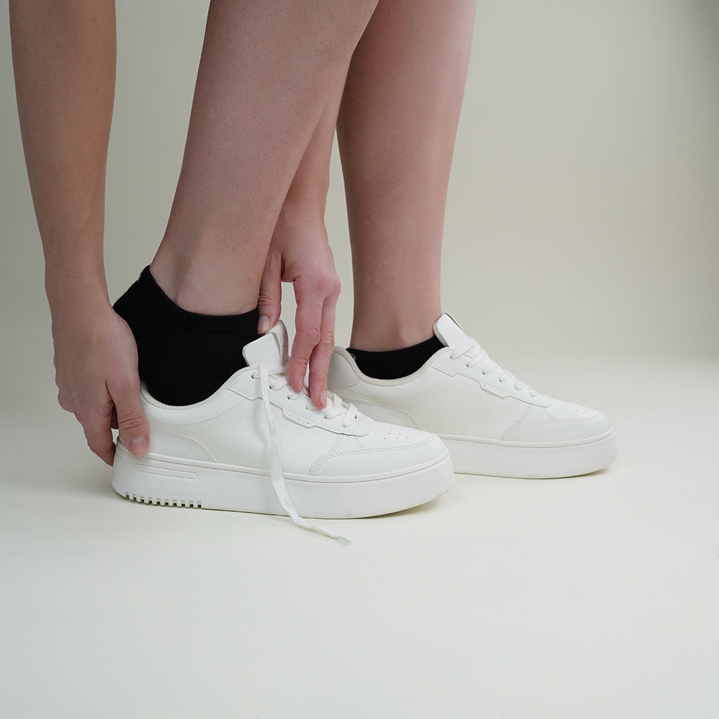 Beqem Sneaker-Socken aus ägyptischer Baumwolle – schwarz, atmungsaktiv & extra weich, perfekter Sitz für den ganzen Tag.