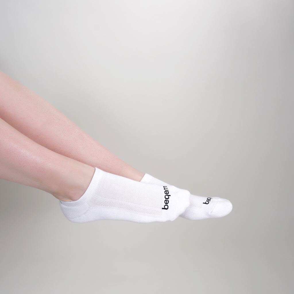 BSSES1SW0102001, Beqem Sneaker-Socken aus ägyptischer Baumwolle – atmungsaktiv, weich & langlebig. Perfekt für Damen, extra-low cut Design.