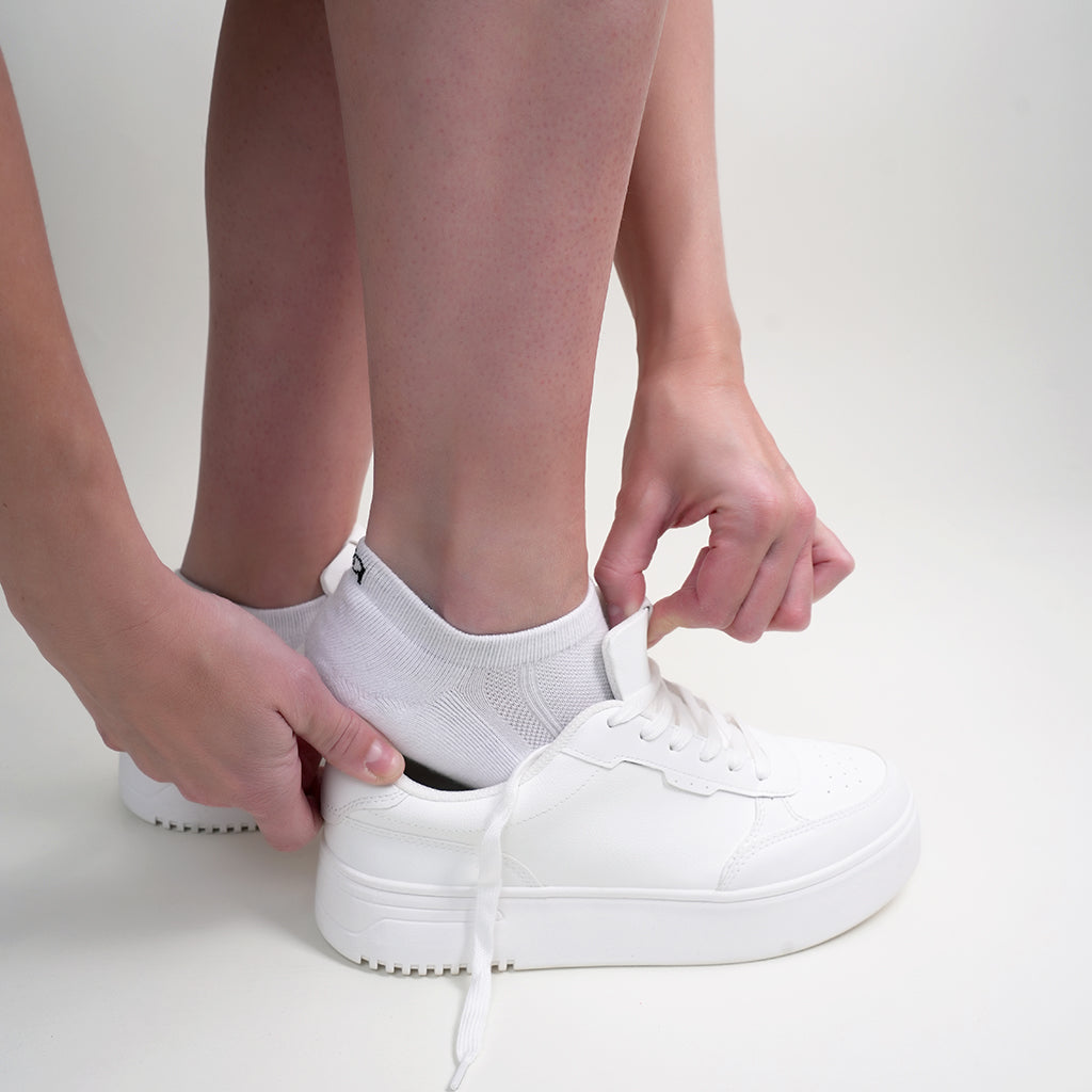 BSSES1SW0102001, Beqem Sneaker-Socken aus ägyptischer Baumwolle – atmungsaktiv, weich & langlebig. Perfekt für Damen, ideal für Sneaker.