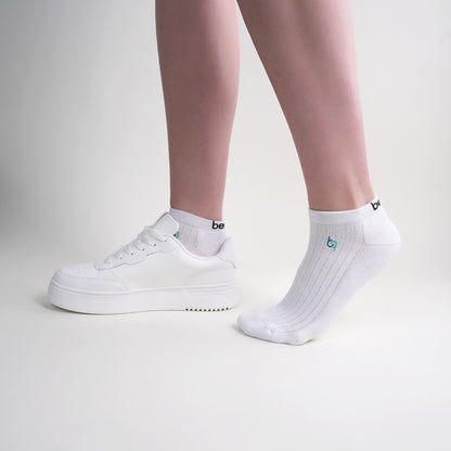Elegante Damensneaker-Socken, gepolstert