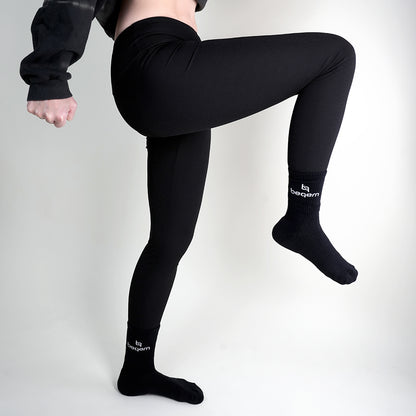 BSSET1SB0102001, BSSET1MB0102001, BSSET1LB0102001, Beqem schwarze Socken aus ägyptischer Baumwolle – weich, atmungsaktiv & langlebig. Perfekt für Damen, Sport & den Alltag.