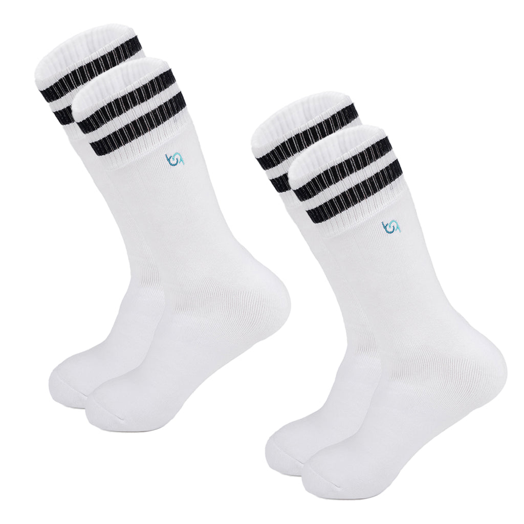 Herren Komfortsocken mit Streifen, voll gepolstert