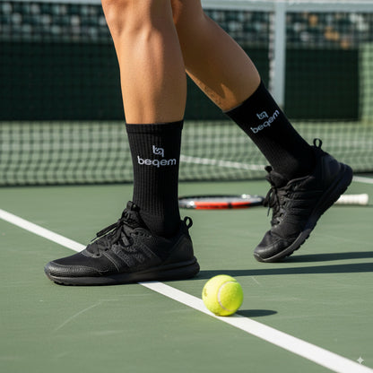 Hohe Damen-Sportsocken, stoßdämpfend gepolstert