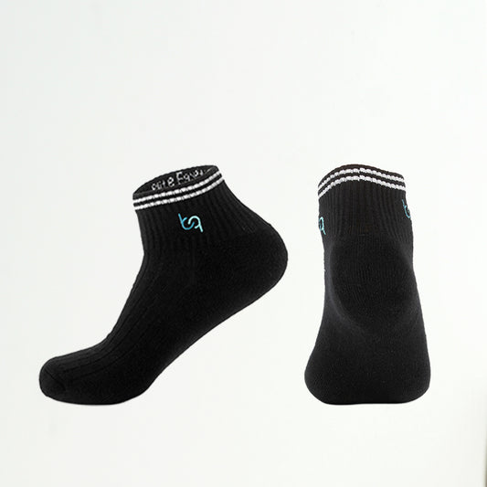Mittelhohe Retro-Sportsocken Damen, gepolstert