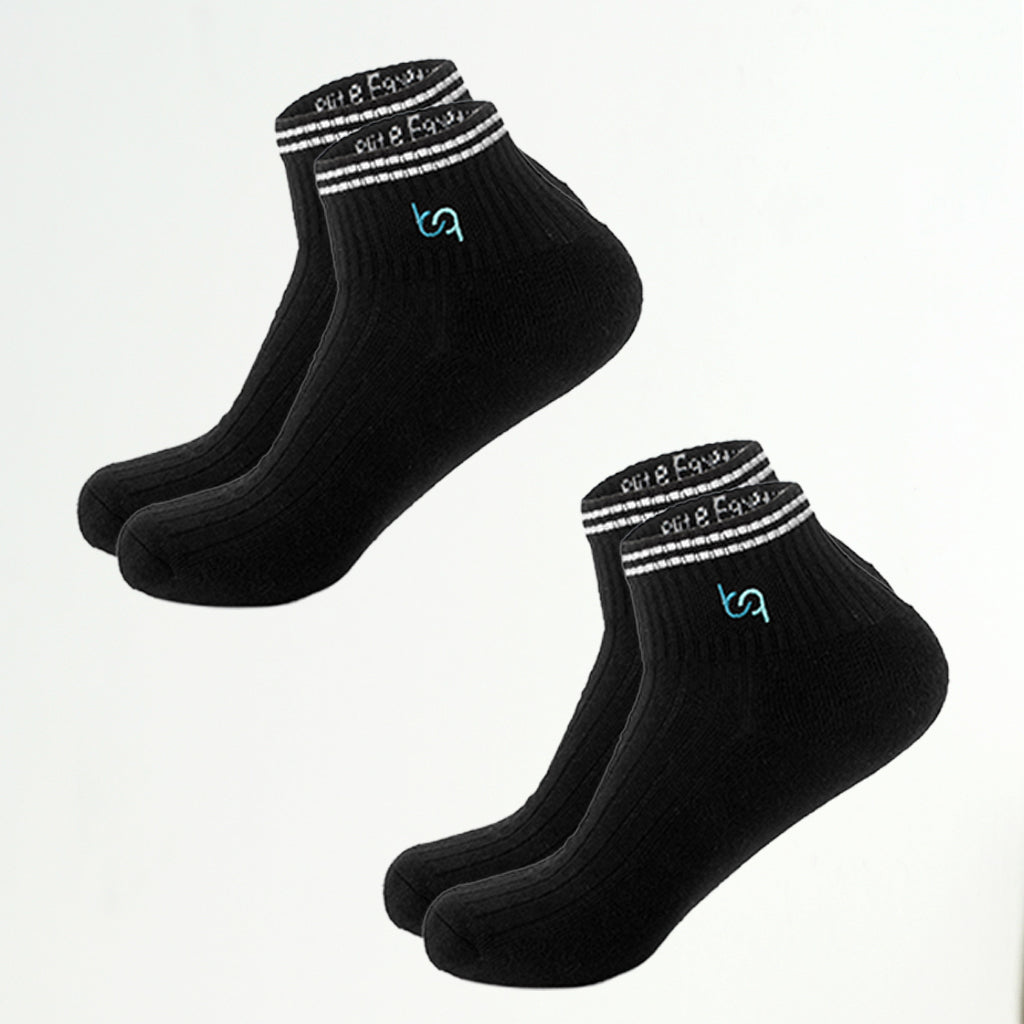 Mittelhohe Retro-Sportsocken Herren, gepolstert