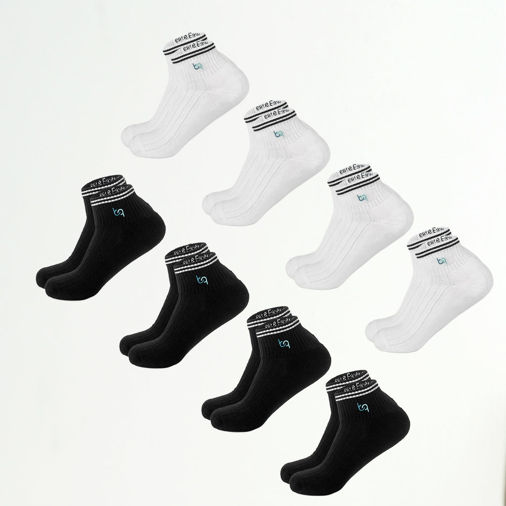 Mittelhohe Retro-Sportsocken Herren, gepolstert