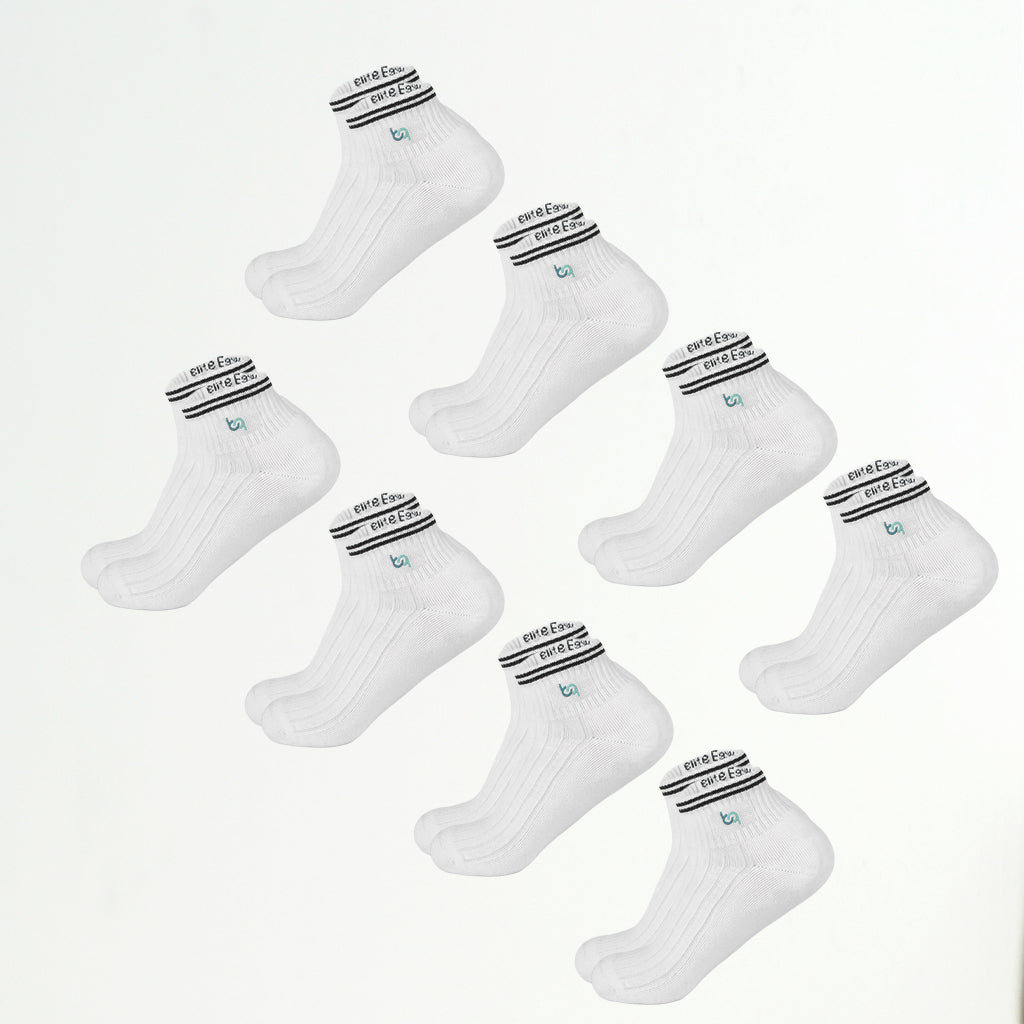 Mittelhohe Retro-Sportsocken Herren, gepolstert
