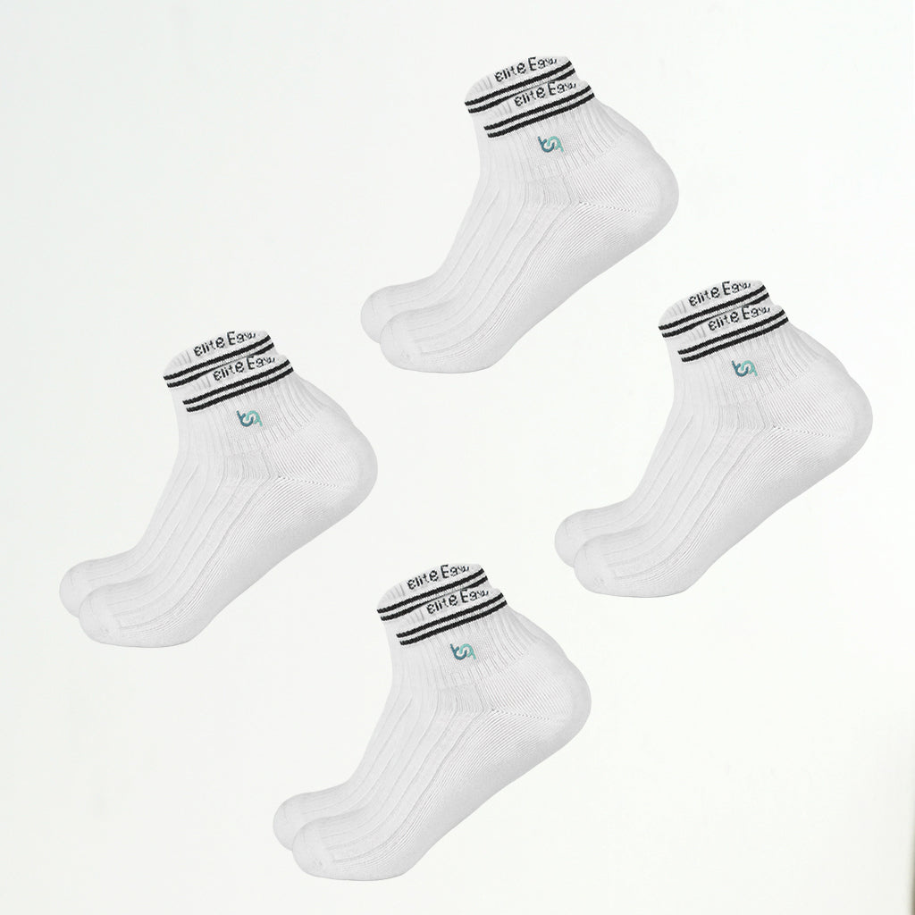 Mittelhohe Retro-Sportsocken Herren, gepolstert
