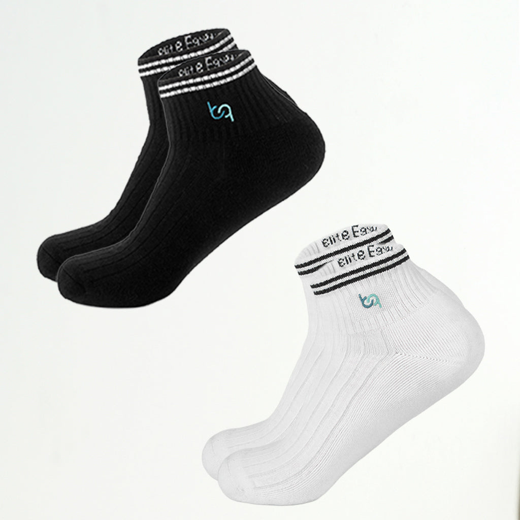 Mittelhohe Retro-Sportsocken Herren, gepolstert