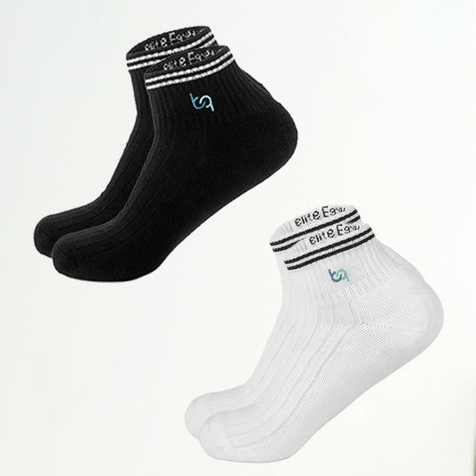 Mittelhohe Retro-Sportsocken Herren, gepolstert