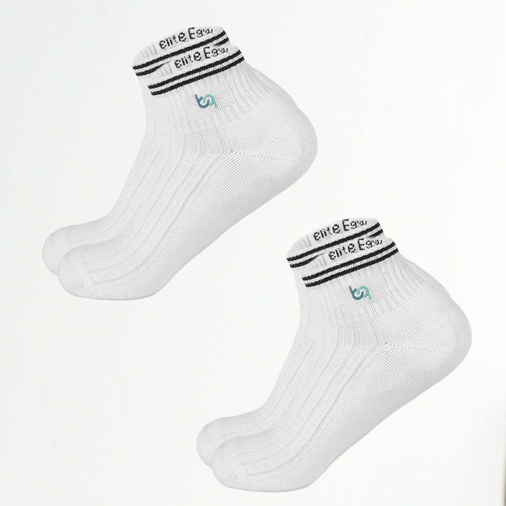 Mittelhohe Retro-Sportsocken Herren, gepolstert