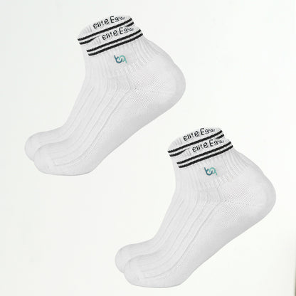 Mittelhohe Retro-Sportsocken Herren, gepolstert