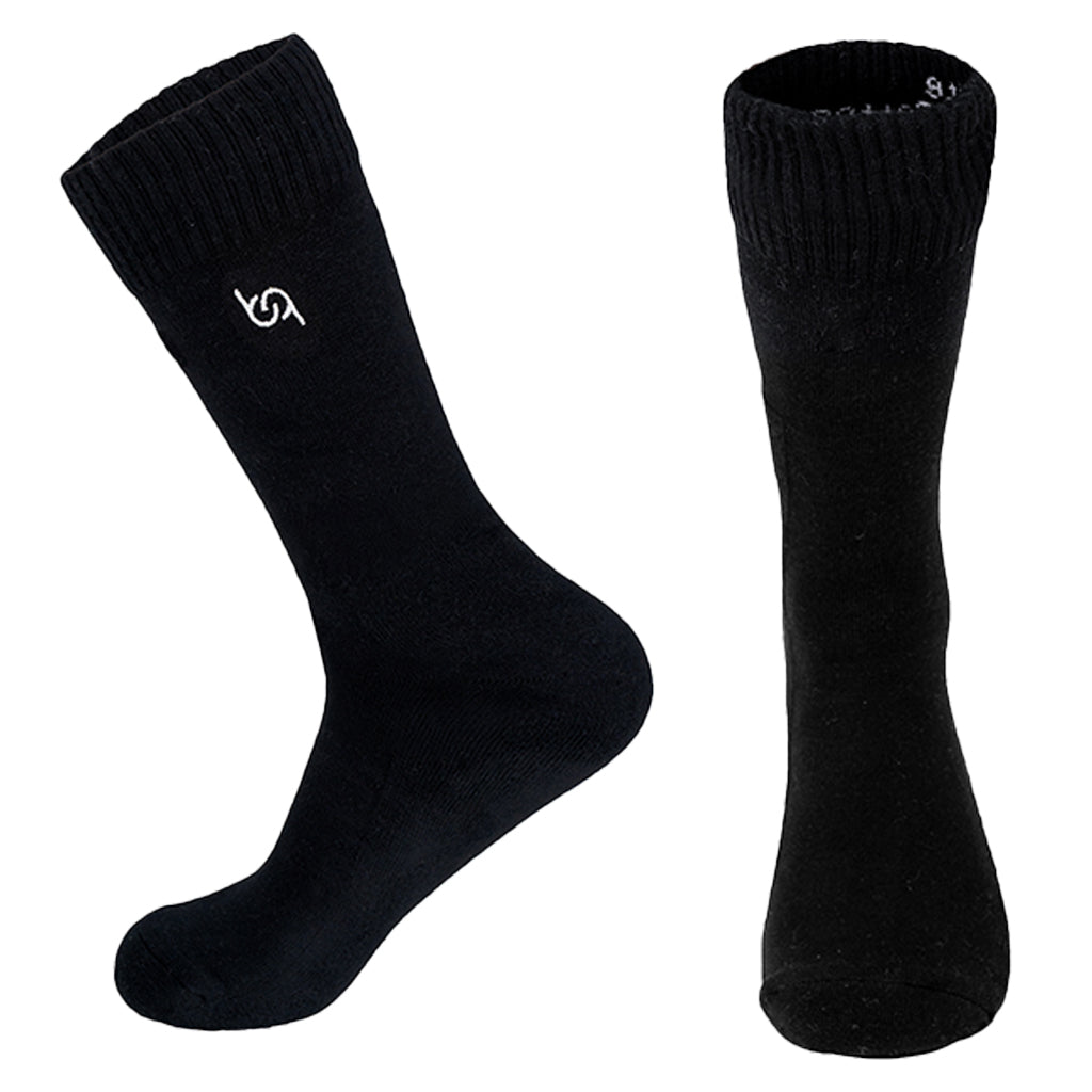 BSSEB1SB0202001, BSSEB1MB0202001, BSSEB1LB0202001, Beqem schwarze Crew-Socken aus feiner ägyptischer Giza-Baumwolle – luxuriös, langlebig & extra weich. Hochwertige Socken stilvoll verpackt.