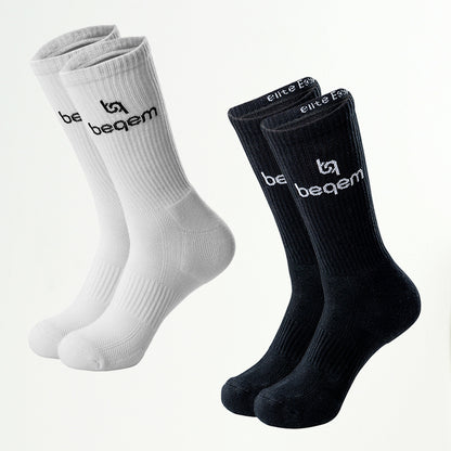 Hohe Sportsocken für Herren, stoßdämpfend gepolstert