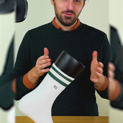 Herren Komfortsocken mit Streifen